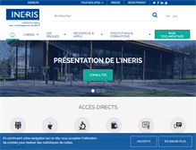 Tablet Screenshot of ineris.fr