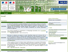 Tablet Screenshot of clp-info.ineris.fr